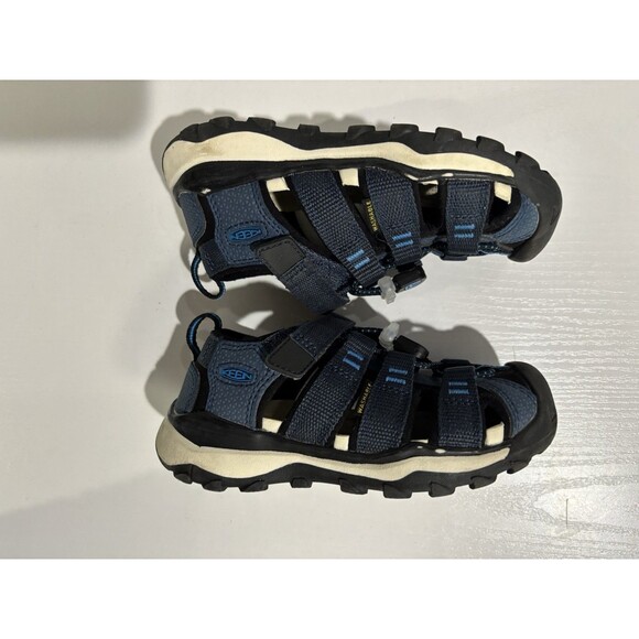 KEEN Newport Neo H2 kids Sandals 9 Blue Nights Brilliant Hook & Loop Round Toe - Picture 4 of 6